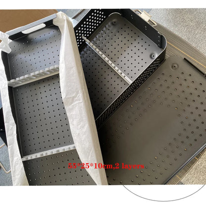 Sterilization Container Medical Disinfection Box 1/2 Layer Laparoscopic Sterilising trays