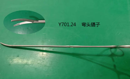 Stainless Steel Thoracic Surgical Hemostatic Forceps - Curved Kelly Clamp for Thoracoscopic Surgery, General Surgical Practice