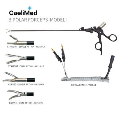 Reusable Bipolar Coagulation Forceps – Laparoscopic Electrosurgical Hemostatic Forceps for Surgery