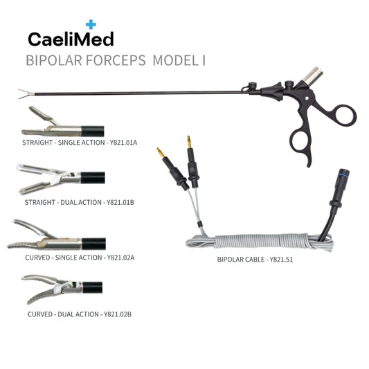 Reusable Bipolar Coagulation Forceps – Laparoscopic Electrosurgical Hemostatic Forceps for Surgery