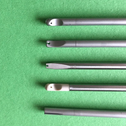 Reusable Laparoscopic Knot Pusher with Stainless Steel Close Open Tip Surgery Simulation Training Instruments endoscopic