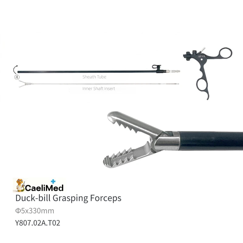 Detachable Laparoscopic Grasping Forceps Compatible with Storz Durable Customized Design for Laparoscopic Minimally Invasive Surgery Surgical Training