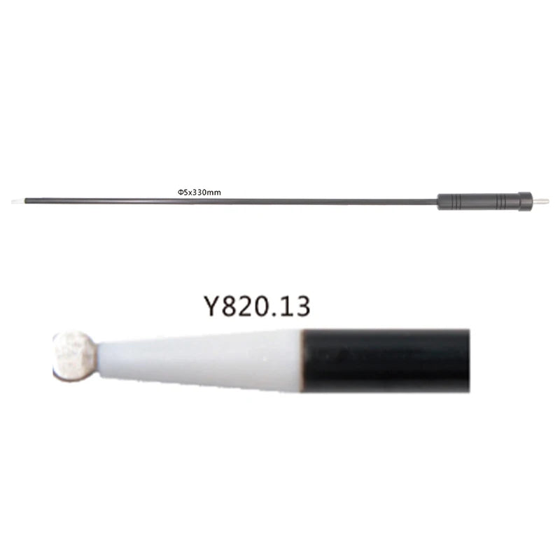 Reusable Laparoscopic L-Hook Monopolar Electrode with PFTE Tip, 3mm 5mm Pediatric Electrosurgical Hook, Minimally Invasive
