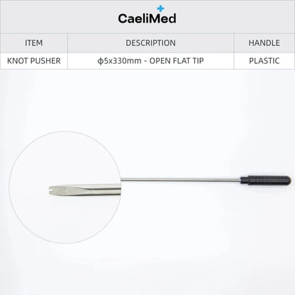 Reusable Laparoscopic Knot Pusher with Stainless Steel Close Open Tip Surgery Simulation Training Instruments endoscopic