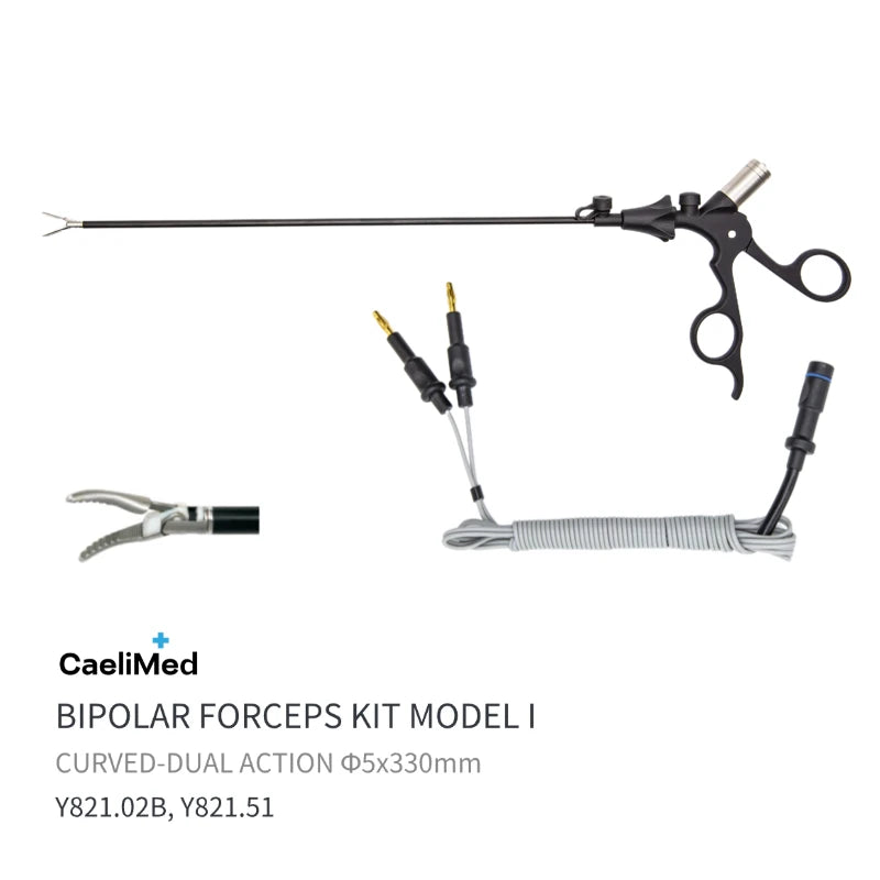 Reusable Bipolar Coagulation Forceps – Laparoscopic Electrosurgical Hemostatic Forceps for Surgery