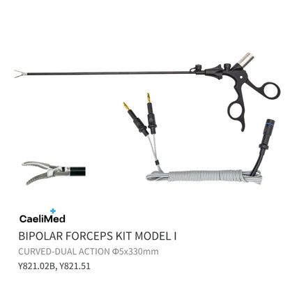 Reusable Bipolar Coagulation Forceps – Laparoscopic Electrosurgical Hemostatic Forceps for Surgery