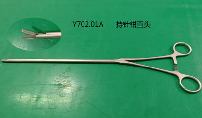 Reusable Ring-handle Triangular Lung Clamp – Open Surgery Thoracic Tissue Forceps Ratcheted 240mm