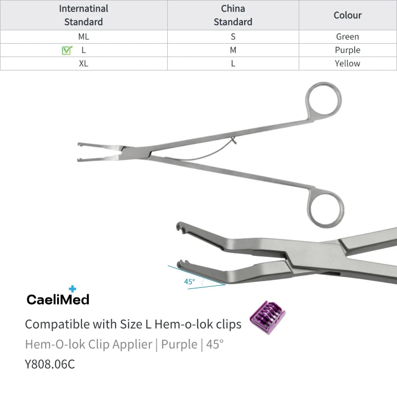 OEM/ODM Factory Direct, Open Surgery Hem-O-Lok Clip Applier for Polymer Ligating Clips, surgical applicator