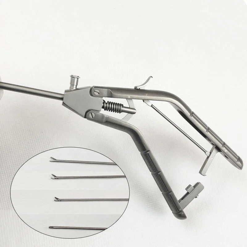 Laparoscopic Titanium Needle Holder, O Shape, Gun Type, V1, V2, V3, V4 φ5x330mm