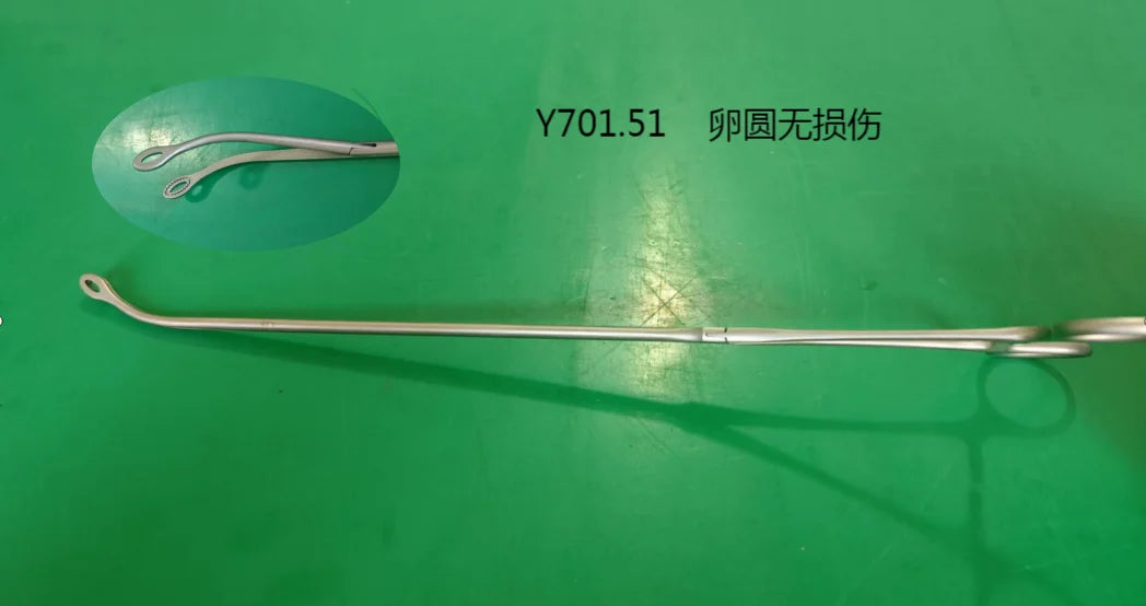 Reusable Ring-handle Triangular Lung Clamp – Open Surgery Thoracic Tissue Forceps Ratcheted 240mm