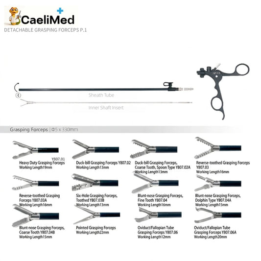Detachable Laparoscopic Grasping Forceps Compatible with Storz Durable Customized Design for Laparoscopic Minimally Invasive Surgery Surgical Training