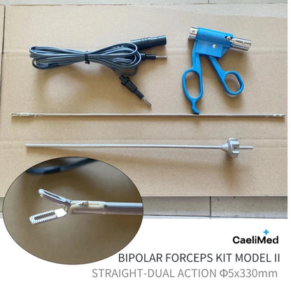 Reusable Bipolar Coagulation Forceps – Laparoscopic Electrosurgical Hemostatic Forceps for Surgery
