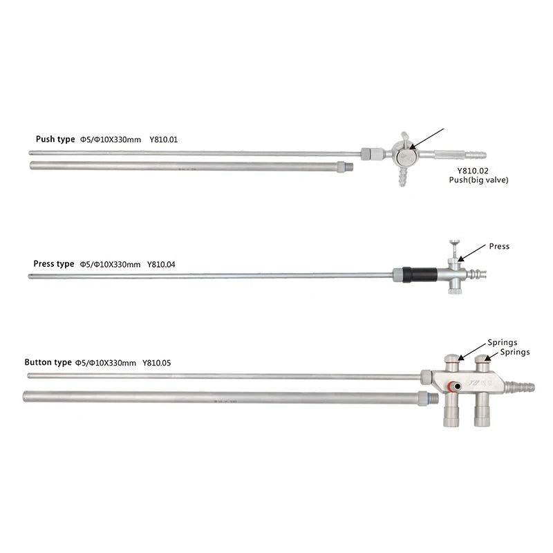 Suction Irrigation Tube Sets φ5,φ10 x330mm Reusable