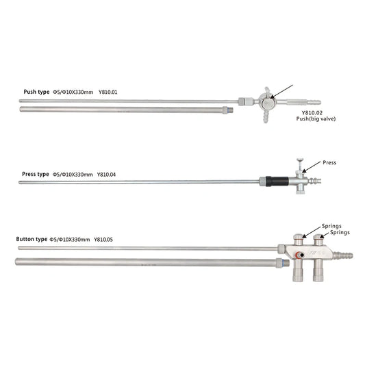 Suction Irrigation Tube Sets φ5,φ10 x330mm Reusable
