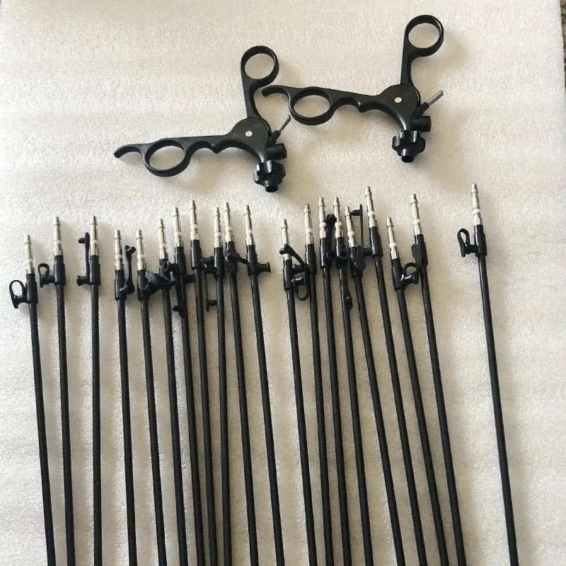 Detachable Laparoscopic Scissors Kit Compatible with Storz Durable Customized Design for Laparoscopic Minimally Invasive Surgery Training Single and Dual Action
