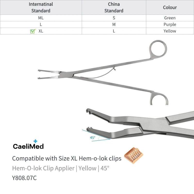 Hem-O-Lok Clip Applier for Open Surgery Medical Instrument Polymer Ligating Clips Applier surgical applicator