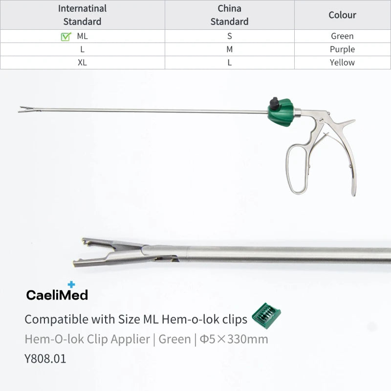 Reuseable Laparoscopic Hemolok Clip Applier Polymer Ligation Clip Applicator Surgical Endoscopic Clips