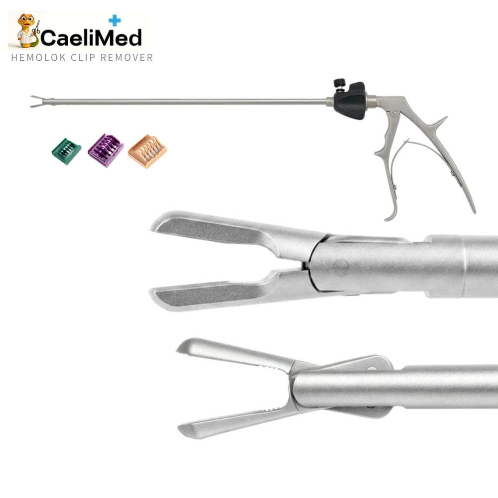 Hem-O-Lok Clip Remover Stainless Steel Autoclavable Clip Removal Surgical Instrument for Minimally Invasive Laparoscopic Surgical Procedures