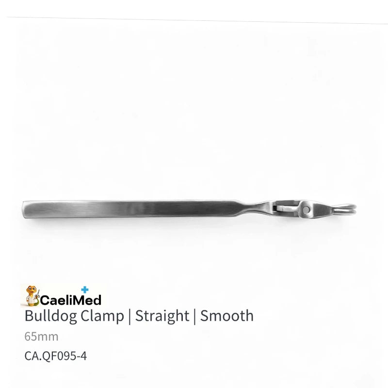 Bulldog Vascular Clamp Forceps, Medical Grade Stainless Steel Surgical Forceps for Vascular Surgery OEM ODM Available Factory Direct Surgical Instrument