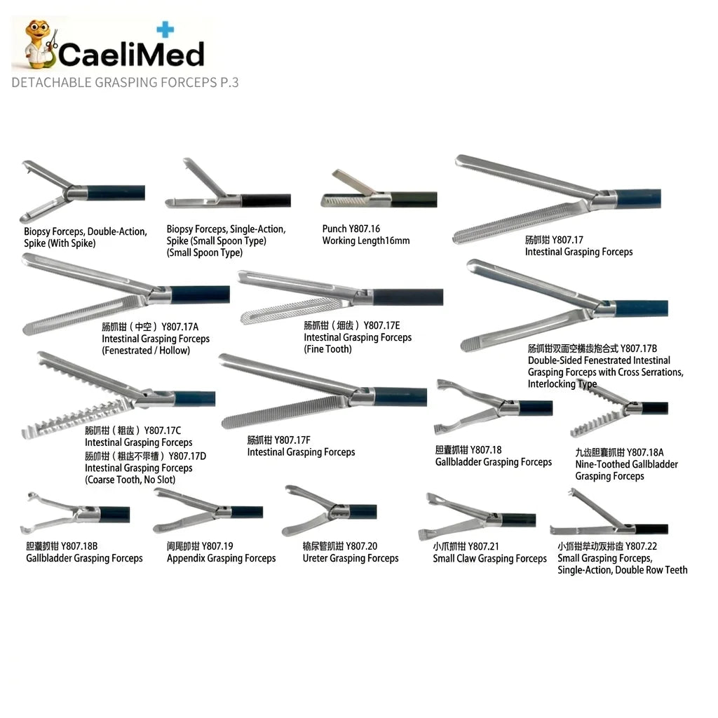 Detachable Laparoscopic Grasping Forceps Compatible with Storz Durable Customized Design for Laparoscopic Minimally Invasive Surgery Surgical Training