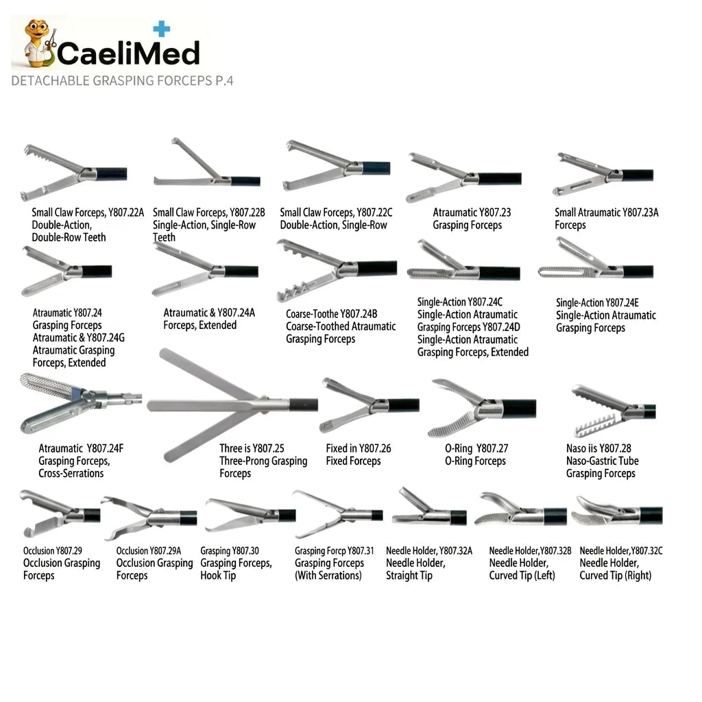 Detachable Laparoscopic Grasping Forceps Compatible with Storz Durable Customized Design for Laparoscopic Minimally Invasive Surgery Surgical Training