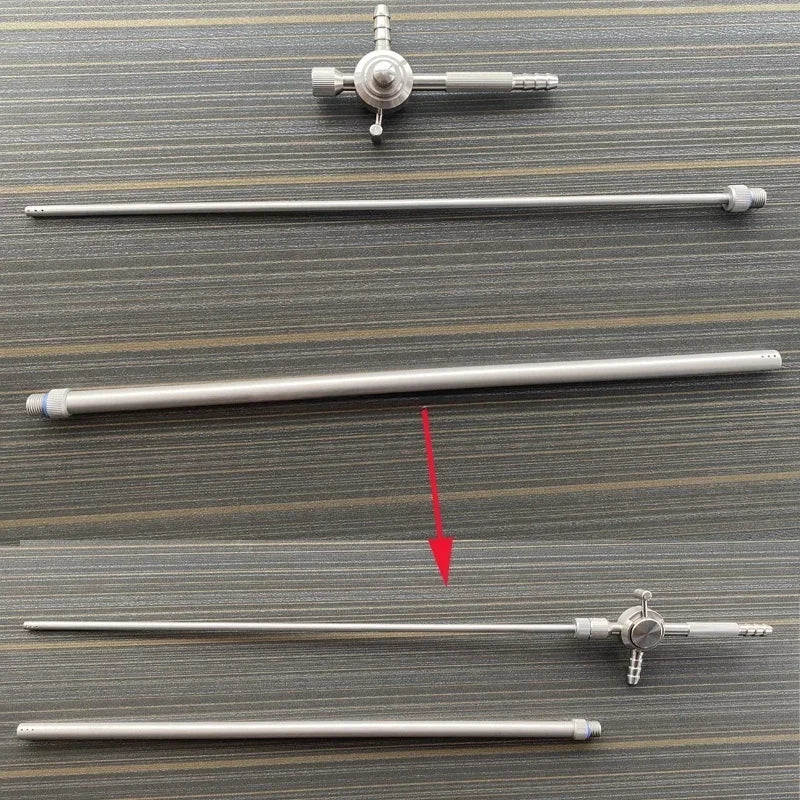 Laparoscopic Suction Irrigation Set Spring Type 5mm 10mm 330mm Endoscopy Surgery Instrument for Training and Practice