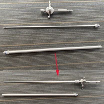 Laparoscopic Suction Irrigation Set Spring Type 5mm 10mm 330mm Endoscopy Surgery Instrument for Training and Practice