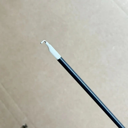 Reusable Laparoscopic L-Hook Monopolar Electrode with Ceramic Tip, 3mm 5mm Pediatric Electrosurgical Hook, Minimally Invasive