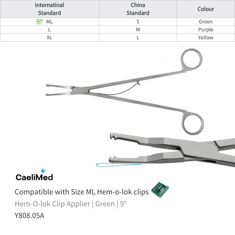 Hem-O-Lok Clip Applier for Open Surgery Medical Instrument Polymer Ligating Clips Applier surgical applicator
