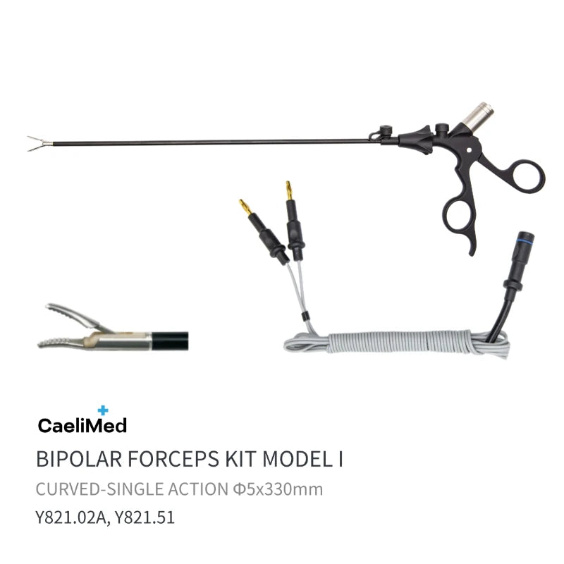 Reusable Bipolar Coagulation Forceps – Laparoscopic Electrosurgical Hemostatic Forceps for Surgery