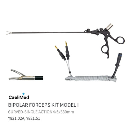 Reusable Bipolar Coagulation Forceps – Laparoscopic Electrosurgical Hemostatic Forceps for Surgery