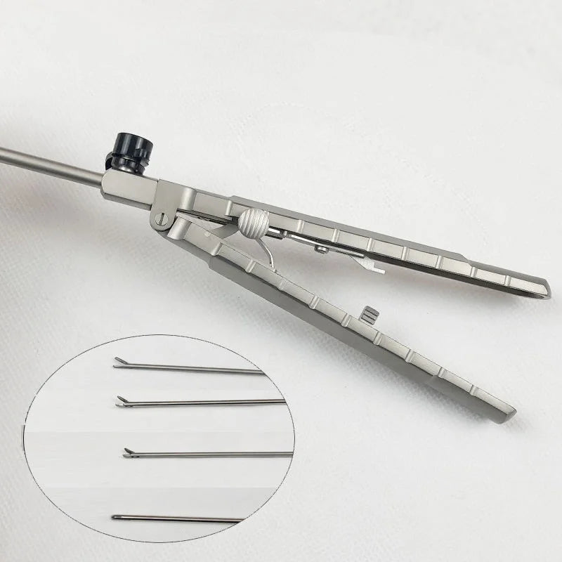 Laparoscopic Titanium Needle Holder, O Shape, Gun Type, V1, V2, V3, V4 φ5x330mm