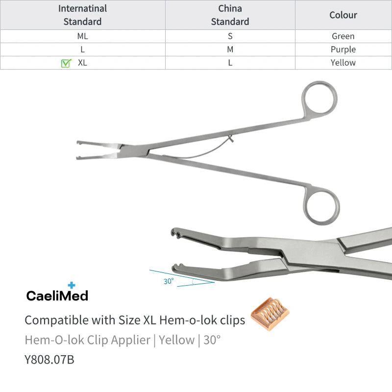 Hem-O-Lok Clip Applier for Open Surgery Medical Instrument Polymer Ligating Clips Applier surgical applicator