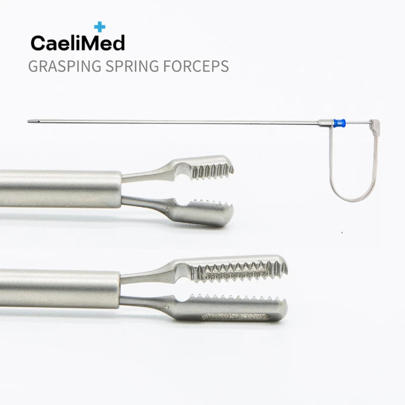 Reusable Spring-loaded Grasping Forceps – Laparoscopic Self-locking Ratchet Grasper for Surgery ON SALE