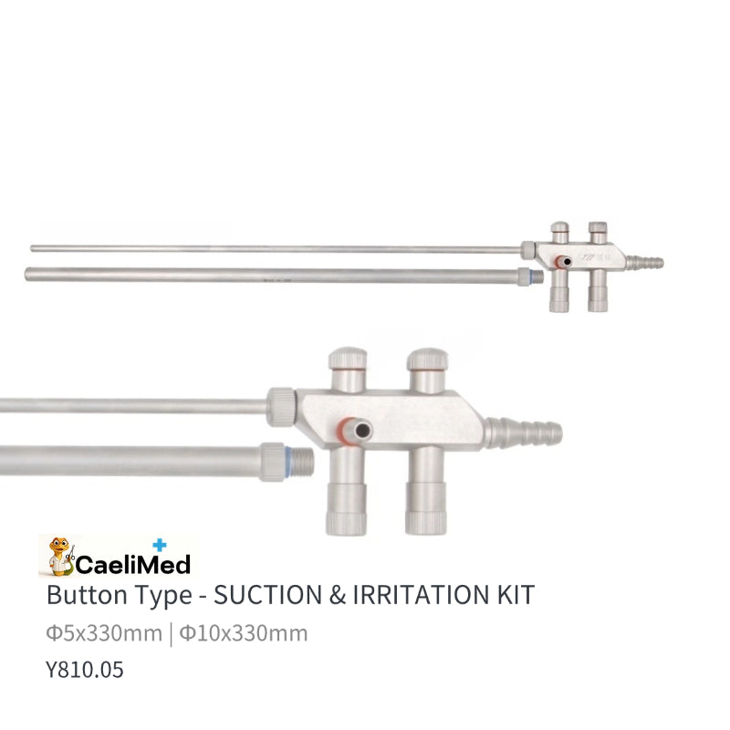 Laparoscopic Suction Irrigation Set Spring Type 5mm 10mm 330mm Endoscopy Surgery Instrument for Training and Practice