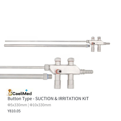 Laparoscopic Suction Irrigation Set Spring Type 5mm 10mm 330mm Endoscopy Surgery Instrument for Training and Practice