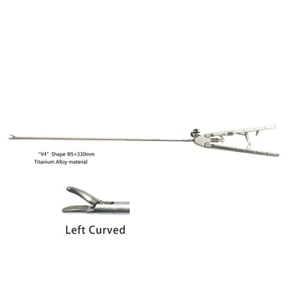 Laparoscopic Titanium Needle Holder, O Shape, Gun Type, V1, V2, V3, V4 φ5x330mm